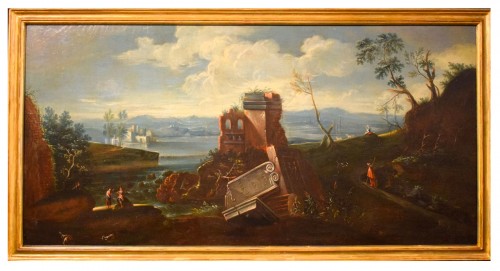 Lake landscape -  workshop of Antonio Diziani (1737-1797)